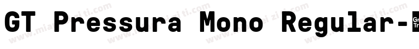 GT Pressura Mono Regular字体转换